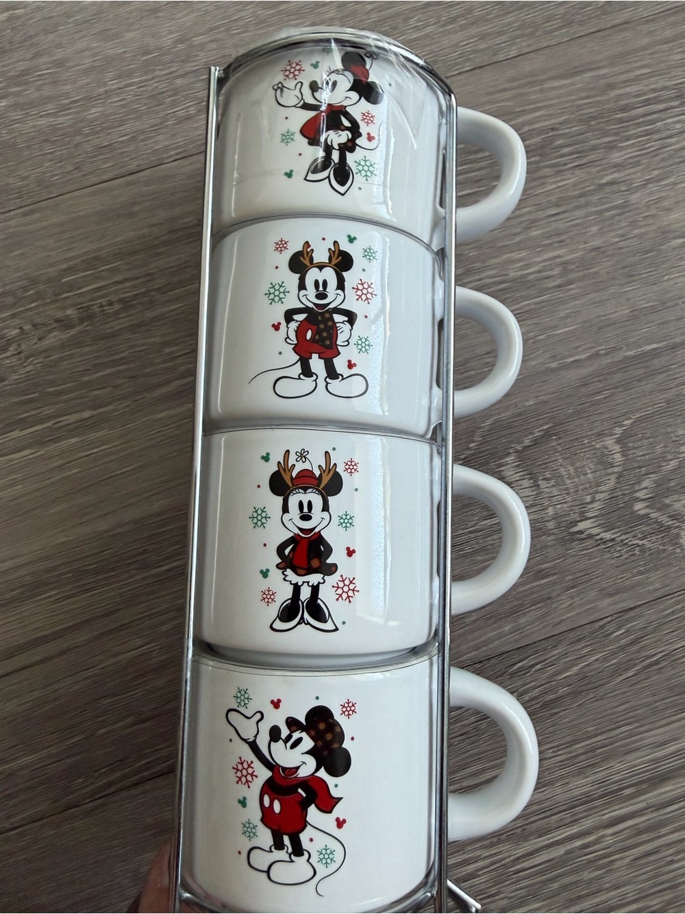Mickey Mouse Ceramic, Espresso Cup Stack, 4pk, 3oz.